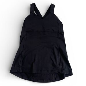 Lululemon Athletica Black Mesh Detail Top